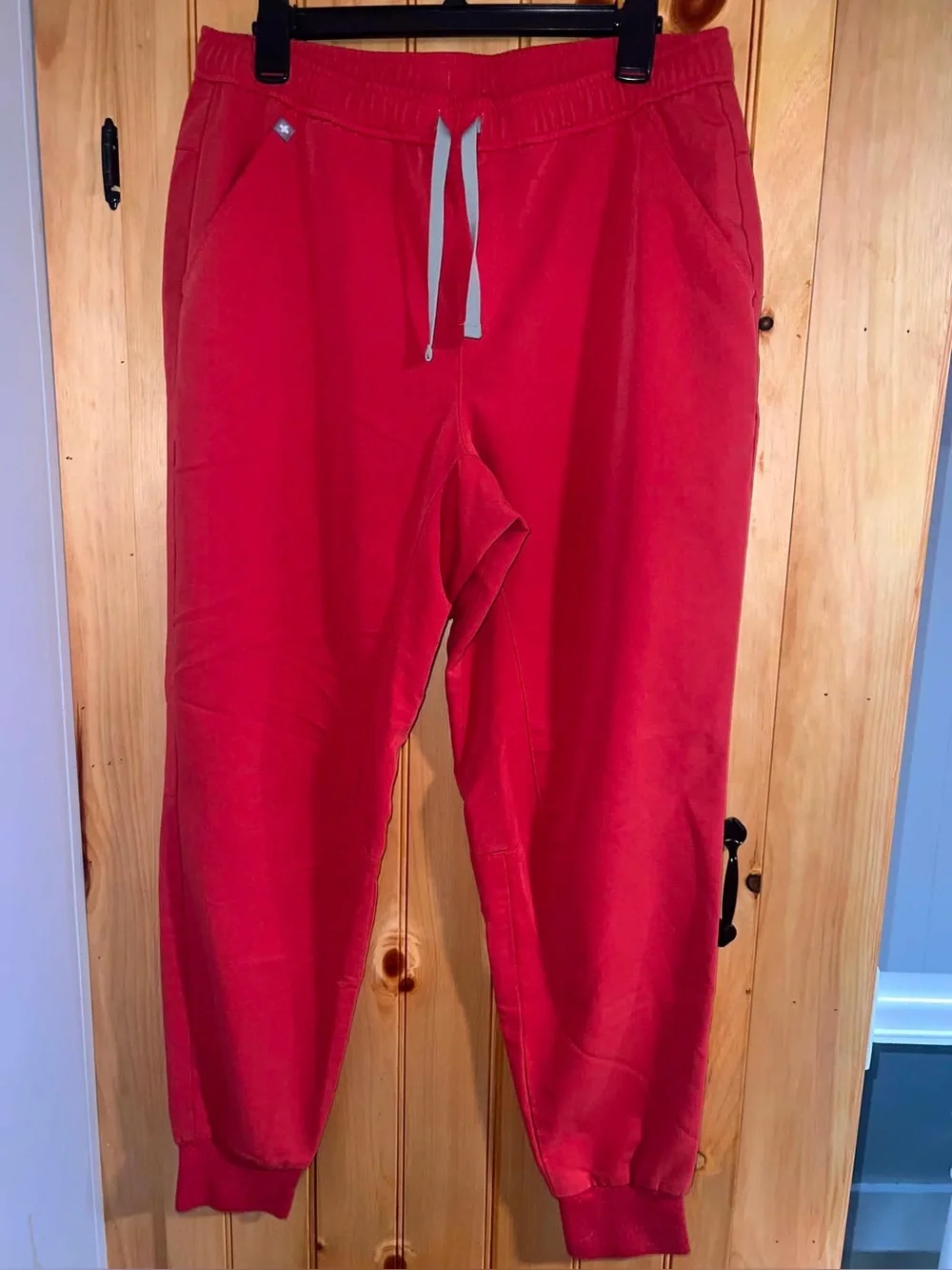 Figs Technical Collection Tansen Jogger Scrub Pants- Orange- Mens Size Large